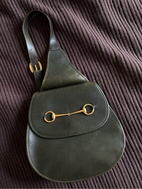 Gucci tom ford era horsebit leather sling bag